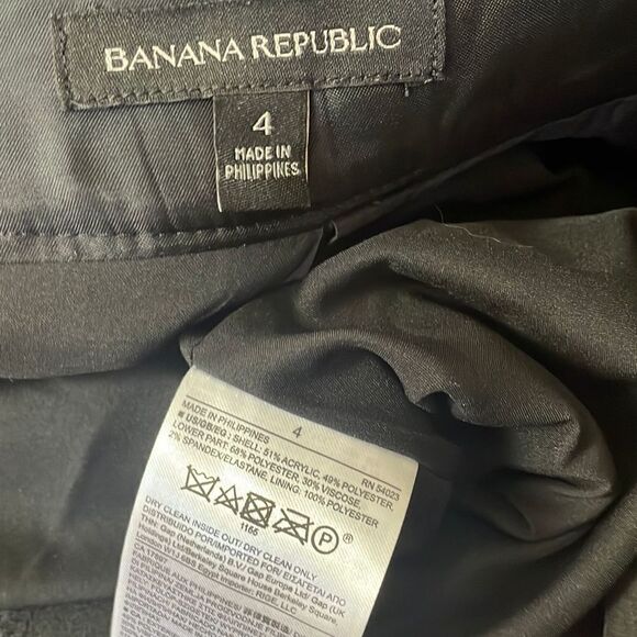 Banana Republic Black & White Jacquard Knit Asymmetrical Crossover Mini Skirt si - Picture 3 of 6